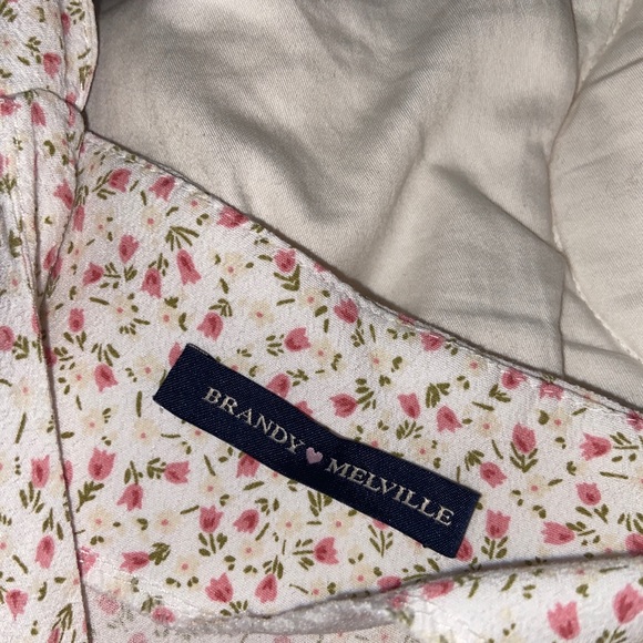 brandy melville floral silk dress - Picture 3 of 5